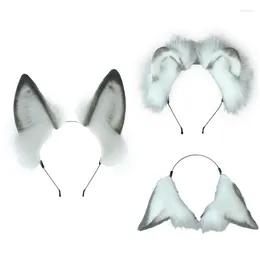 Party Supplies Y166 Animal Ear Headband Plush Anime Masquerade Ball Costume Headdress Female Teens Cosplay Hair Hoop Accessories