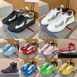 Low Top Americas Cup Mens Designer Casual Shoes OG Soft Rubber Pardas Patent Leather Pink Black White Red Green America Sports Trainers Brand Sneakers D B