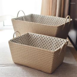 Laundry Bags Nordic Snack Storage Basket Creative Home Clothing Container High Beauty Dirty Clothes Crates Woven Folding Storager Arrival
