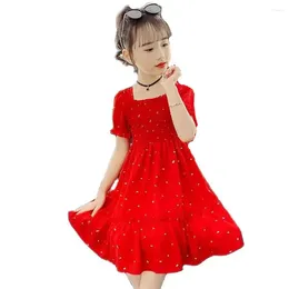 Girl Dresses Girls Summer Dress Dot Pattern For Est Kids Teenage Clothes