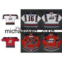 Vin Weng Mens Womens Kids Customise ECHL Kalamazoo 16 Shattock 26 Biggs Stitched Cheap Hockey Jerseys Goalit Cut vintage rare
