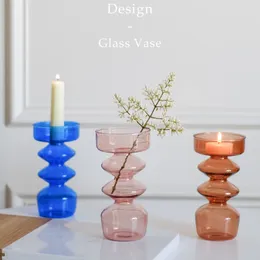 Vases Decoration Nordic Hydroponic Flower Pot Living Room Arrangement Model Design Modern