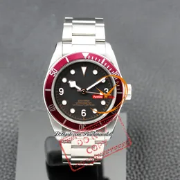 M79230R A21J Automatic Mens Watch 41mm Red Bezel Black Dial Gold White Markers Stainless Steel Bracelet Watches Reloj Hombre Montre Hommes Puretime PTTD f2