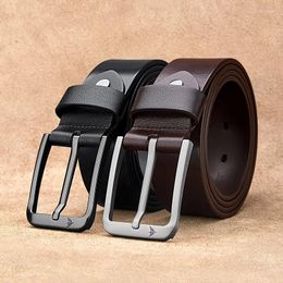 Belts Men Leather Belt Men's Needle Buckle First Layer Cowhide Youth Business Casual
