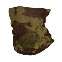 Fashion Face Masks Neck Gaiter World War II Germany Split Camo Bandana Gait UV Protective Scarf Cover Military Headband Tube Balaclava Q240510