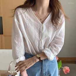 Women's Blouses Japanese Style Sweet Preppy Feminine Women Chic Long Sleeves Tops Single Breasted Button Lace Shirts Cute Girls 2024 Summer
