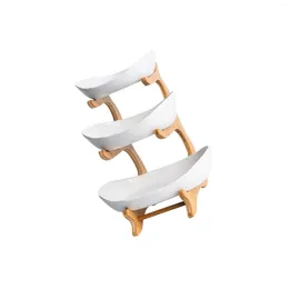 Kitchen Storage 3 Tier Fruit Bowl Basket Rack Stand Holder Home