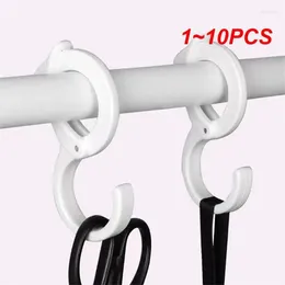 Hooks 1-10PCS Snap Ring Plastic Punch-free Adjustable Railing S-shaped Home Hook Hanger Abs Hanging Multifunctional S Shaped Portable
