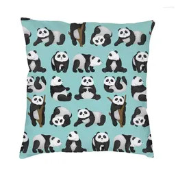 Pillow Fashion Panda Bear Cover 45x45 Cm Soft Throw Case Home Decoration Salon Bedding Sofa Pillowcase With Zipper