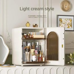 Storage Boxes INS Light Luxury Desktop Water Bottle Rack Home Bedroom Cosmetics Skin Care Box Kitchen Tableware Drainage