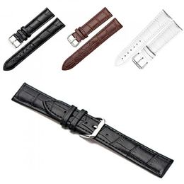 Watch Bands Unisex faux leather strap womens and mens replacement buckle strap 16mm 18mm 20mm 22mm Q240510