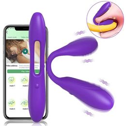 Other Health Beauty Items Bluetooth APP Vibrator for Women Control Dildo G Spot Clit Clitoris Stimulator Wearable Panties Goods Toys for Adult Couple T240510