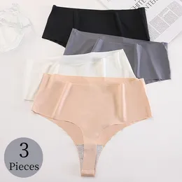 Women's Panties Giczi Sexy Fashion Women Seamless Thongs Lingerie Breathable Cosy G-Strings Underwear Solid High Waist Underpants XS-XXL