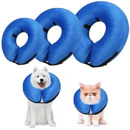 Dog Cones After Surgery Protective Inflatable Dog Collar Pet Recovery Collar Soft Pet Cone for Small Medium or Large Dogs Cats 240511
