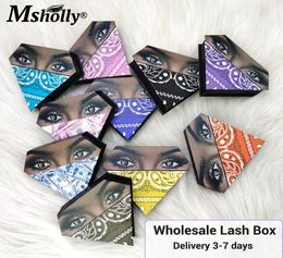 Msholly Whole 1020304050100 Pcs 25mm 3D Mink Lashes Boxes Packaging Without Logo Makeup Set Eyelashes Case Pack7898417