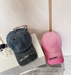 Mens Designer hats Home B Paris pair of letters leisure embroidery baseball cap washing water old men039s and women039s sa6134698