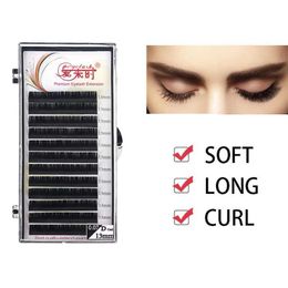 False Eyelashes Thinkshow Full Size Personal Eyelash Extension Natural Black 3D Korean Silk Beauty Makeup Tool Q240510