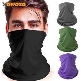 Fashion Face Masks Neck Gaiter Hiking Scarf Gait Mask Mens Seamless Shoulder Strap Rave Headband Wrap Q240510