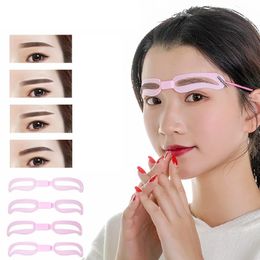 2024 Makeup Beginner's Wearable Eyebrow Stencil Adjustable Eyebrow Shapes Stencil Templatefor Adjustable Brow Guide Template