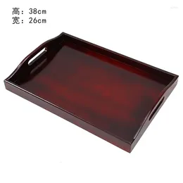 Decorative Figurines 2024 Incense Plate Buddhist Products Ware Ring Set True Tray Red Sandalwood Basin