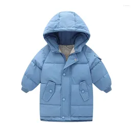 Jackets Winter Clothing For Toddler Boys Girls Outfits Baby Long Hooded Cotton Jacket Outerwear Kids Clothes Children Warm Coats