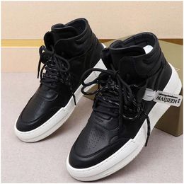 Casual Shoes Designer Men's Sneakers Platform Sports Tassel Solid Color High Top Loafers Comfortable Fashion All-match