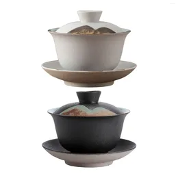 Mugs Kungfu Gaiwan Ceramic Tea Cup Cover Bowl Mug Teacups Traditional