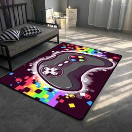 Carpets 14356 Chessboard Carpet Rectangular Hair Soft Living Room Sofa Bedroom Non-Slip Floor Mat