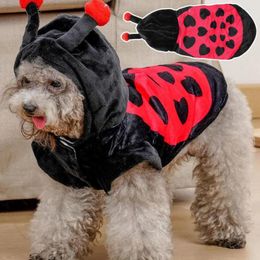 Dog Apparel Pet Clothing Soft Cartoon Outfit Funny Personality Clothes Keep Warm Polyester Halloween Transform For Party