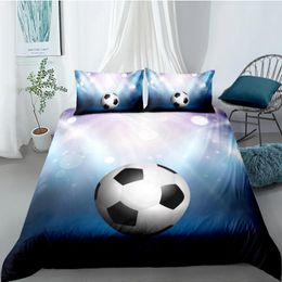 Bedding Sets 3D Duvet Cover Set Quilt Covers And Pillow Cases Full Twin Double Single Size Football Custom Design Bedclothes