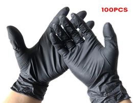 100Pcs Disposable Gloves Latex Nitrile Rubber Household Kitchen Dishwashing Gloves Work Garden Universal for Left and Right Hand Y5599313