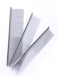 Pet Supplies stainless steel Dog Grooming silver density dualpurpose comb HH03043697517