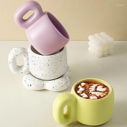 Mugs Ceramic Mug High Temperature Coffee Milk Cup With Big Handle Office Cute 500ML Large Capacity Drinkware Water