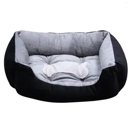 Dog Collars Extra Large Luxury Washable Pet Puppy Cat Bed Cushion Soft Mat Warmer Basket Color:Black Size:XxS