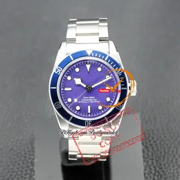 M79030 A21J Automatic Mens Watch 41mm Blue Dial White Markers Stainless Steel Bracelet Watches Reloj Hombre Montre Hommes Puretime PTTD