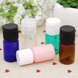 Storage Bottles 300pcs/lot 10 ML PET Plastic Cosmetics Sample With Lid For Cream DIY Make-up Protable