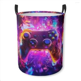 Laundry Bags Household Fabric Dirty Cloth Basket Storage BucketGame Controller Home Folding Toy