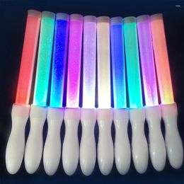Party Decoration 1PC Glow In The Dark Sticks 18 Colour Changing Lights 2 Lighting Modes Battery Powered Flashing For Concert Wedding