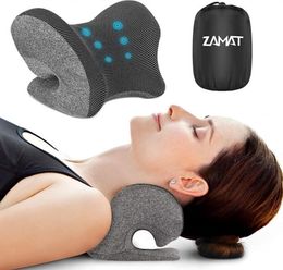 Neck Shoulder Stretcher Relaxer Chiropractic Traction Device Pillow For Pain Relief Cervical Spine Alignment Gift6616263