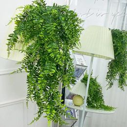 Decorative Flowers Drooping Green Vine Artificial Fern For Home Wedding Decor Uv Resistant Faux Greenery Indoor Outdoor Use Garden