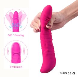 Rotating Vibrator For Women 9 Modes Dildo Vibrators Penis Huge Dildo Vagina Clitoris Simulator Adult Sex Toys Sex Shop Y1912194136632