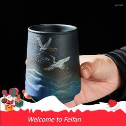 Mugs Feifan Cross-border Blue LuRuihe Mug Stoare Ceramic Cup Office Home Tea Chinese Personal