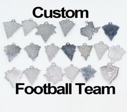 US Football Team 20pcslot Enamel Customise Sport Charms Dangle Hanging Charms DIY Bracelet Necklace Jewellery Accessory America Cha1673723