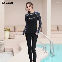 Women's Swimwear ! LAGCEN 3011 RASH GUARDS BEACH LONG SLEEVES SURFING SWIMMING TOP SHIRTS PANTS WATER SPORTS GYM WETSUITS QUICK-DRYING