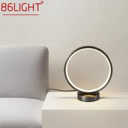 Table Lamps 86 LIGHT Modern Brass Lamp LED 3 Colors Black Desk Lighting Simple Creative Decor For Home Living Bedroom