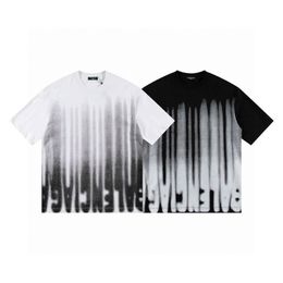 Лето рубашек мужчина дизайнерская футболка Pure Chotton Tees Print T Рубашки белые черные повседневные пары короткие рукава футболка для мужчин и женщин A04
