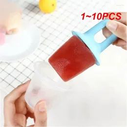 Baking Moulds 1-10PCS Mini Ice Popsicle Mold Cream Ball Lolly Maker Molds Baby Fruit Shake Homemade Pops