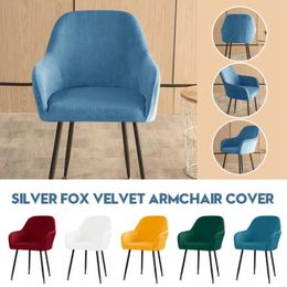 Chair Covers Simple Nordic High Armrest Elastic Cover Velvet Special-shaped One-piece Home Restaurant El Fabric