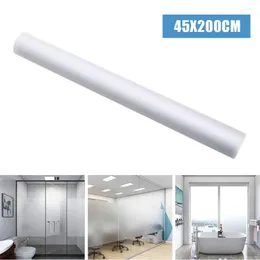 Window Stickers 45 200cm Pure Frosted Glass Film Translucent Opaque Office Bathroom Toilet Cling Privacy Paper Tools