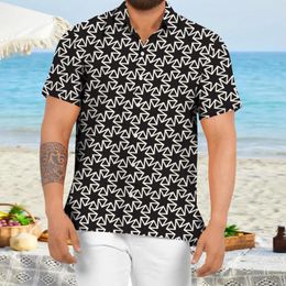 Men's Casual Shirts Printed Mens' Summer Tops Floral Beach Blouses For Man Short Sleeve Shirt Buttoned Cardigan Male Hombre